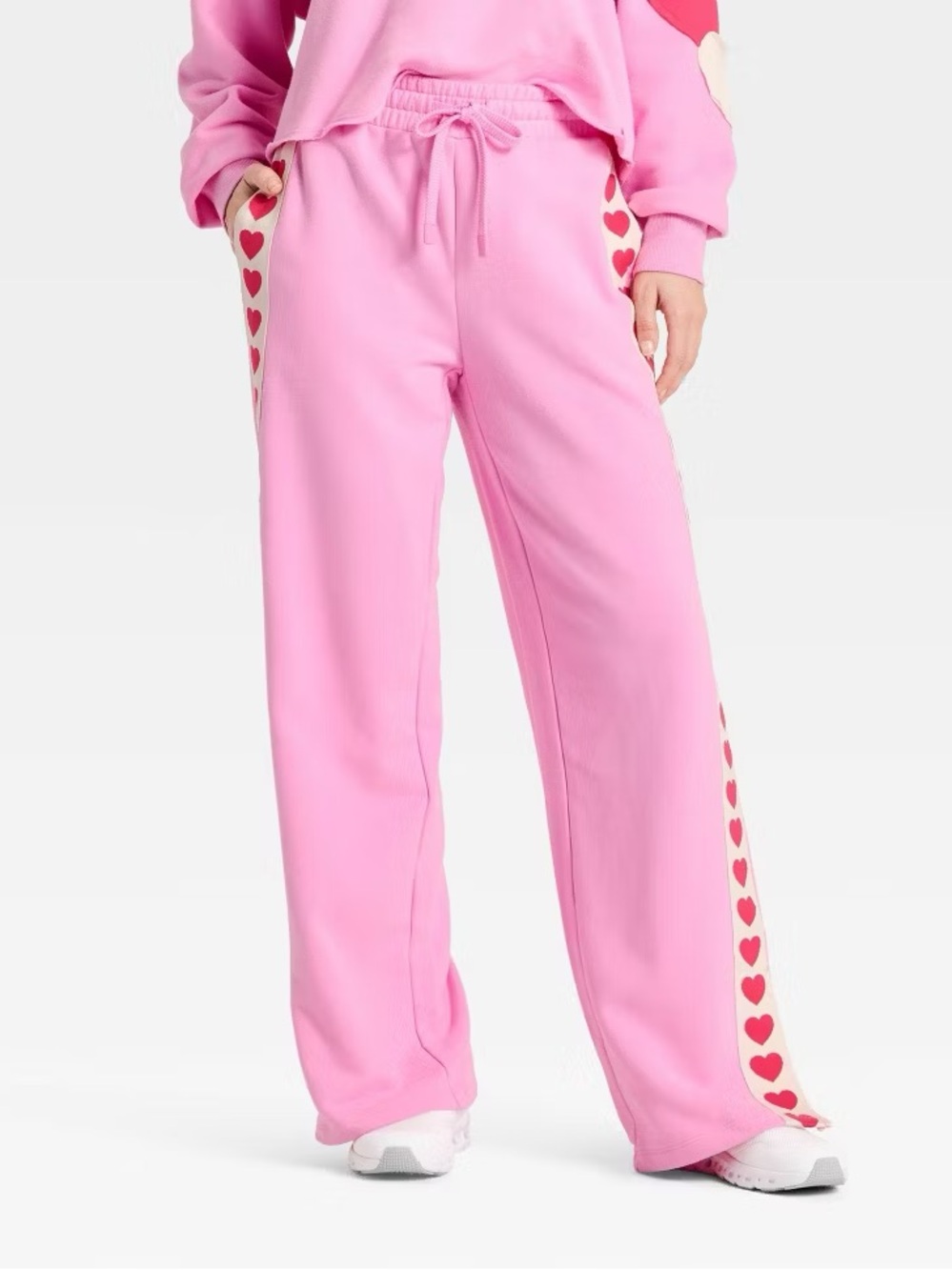 NWT Joy Lab Women’s Heart Straight Wide Leg Sweatpants size XL